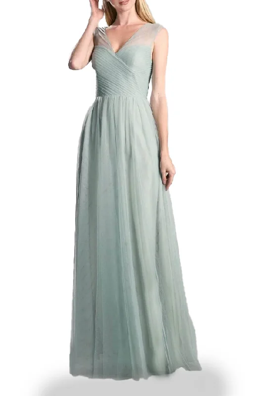 14 - la divine sage pleated bodice tulle gown Tulle Dress Sleek