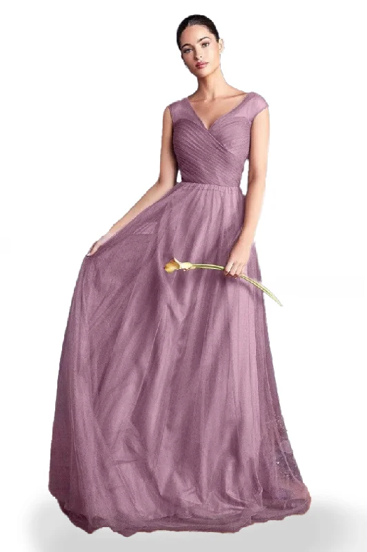 8 - la divine orchid pleated bodice tulle gown Tulle Dress Charm