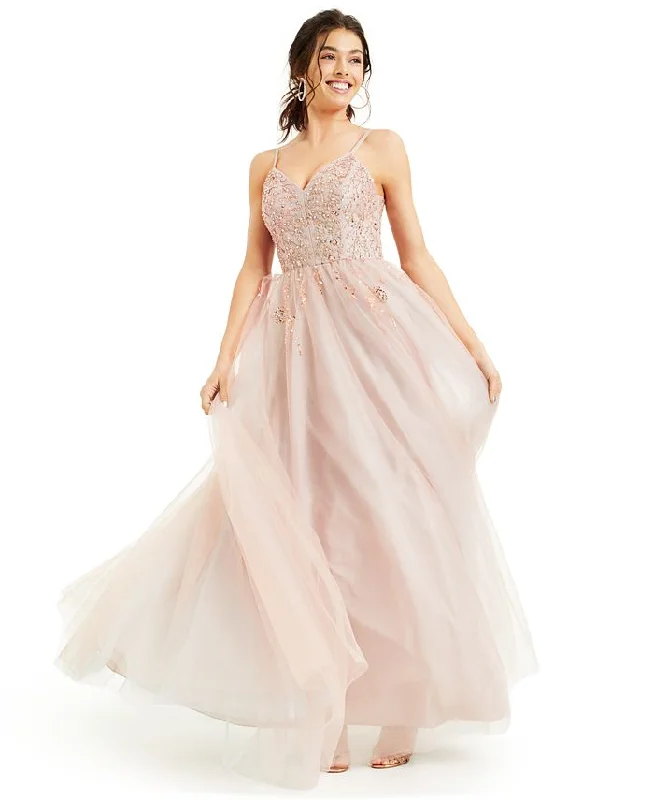 say yes to the prom golden blush tulle ballgown Tulle Dress Soft