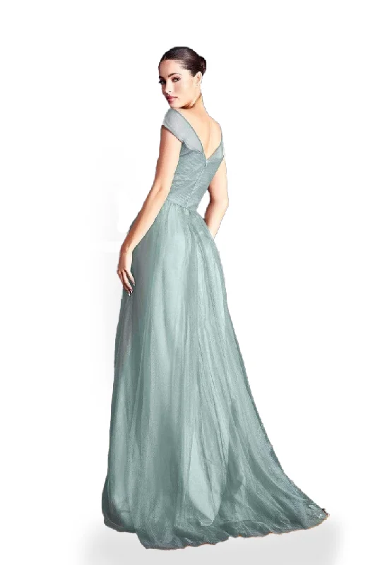 16 - la divine eucalyptus pleated bodice tulle gown Tulle Dress Simple