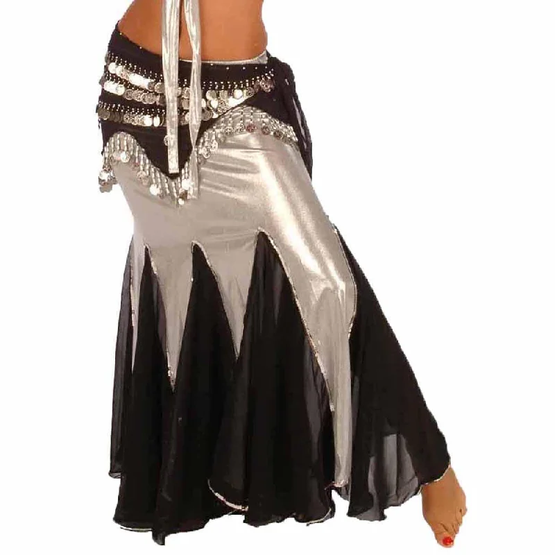 Belly Dance Glossy Lycra Mermaid Skirt Asymmetrical unclassified skirts