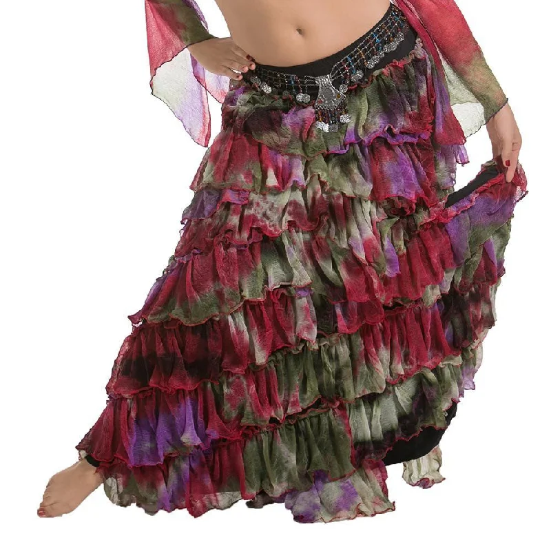 Belly Dance Patterned Ruffled Skirt | LA ROSA LEEHA Lounge unclassified skirts