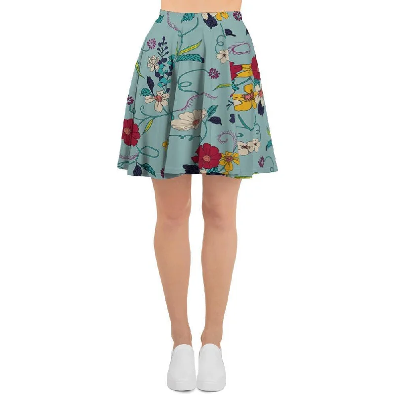 Floral Flower Print Women's Skirt Tiered unclassified skirts