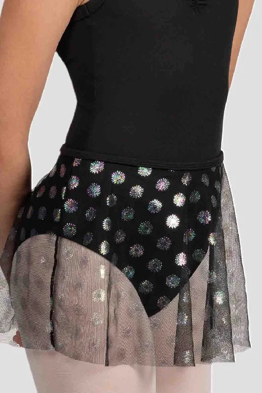 MS901C - Girls Mirella Black Glow Girl Iridescent  Skirt - Select Size Smocked unclassified skirts