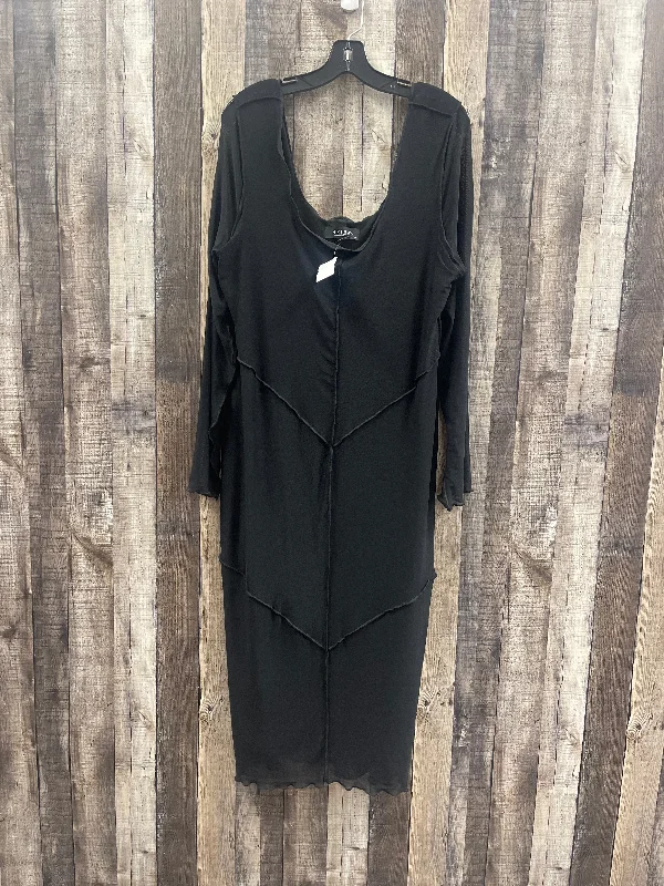 Black Dress Casual Maxi Akira, Size 2x Flowy maxi dresses