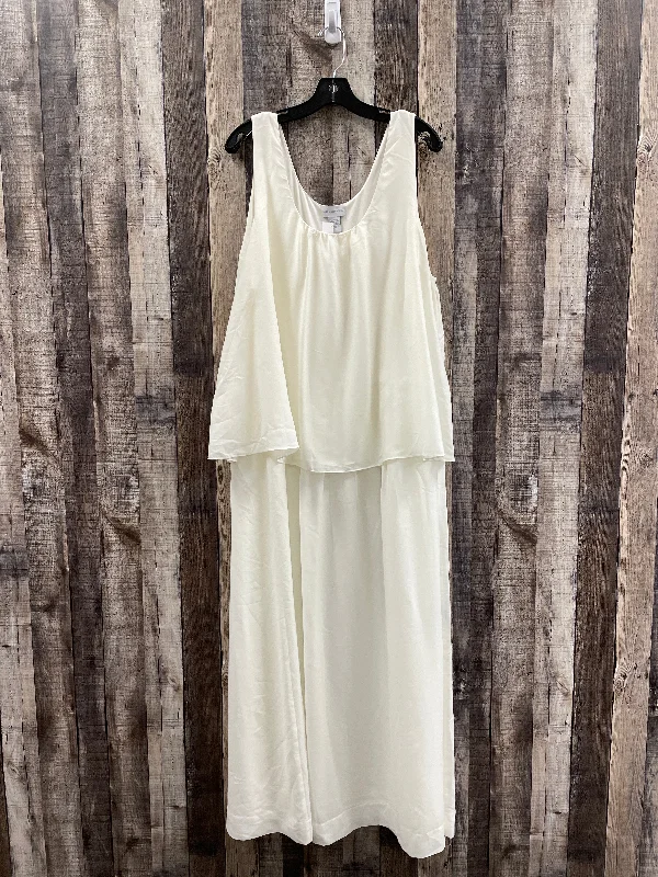 Cream Dress Casual Maxi Soft Surroundings, Size 2x Best maxi dresses for elegant looks