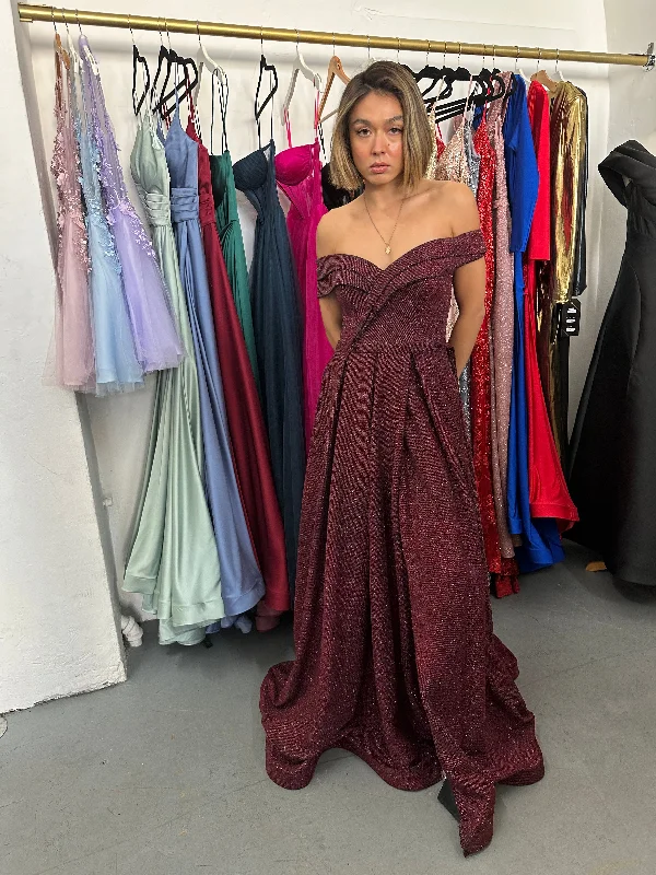 Long Off Shoulder Formal Dress Sale Red carpet maxi dresses