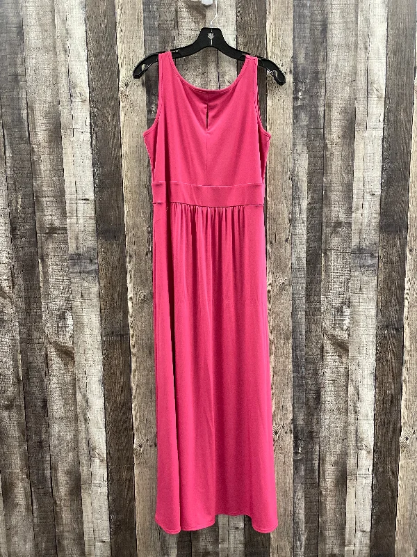 Pink Dress Casual Maxi Cme, Size S Knitted maxi dresses