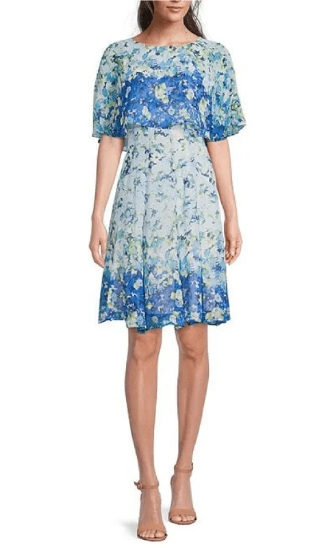 Maison Tara 30474MA - Floral Jewel Neck Cocktail Dress ASOS party dresses