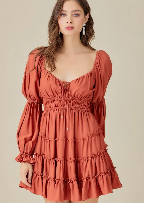 Already Yours Dress - Burnt Orange Earthy tone unclassified dresses