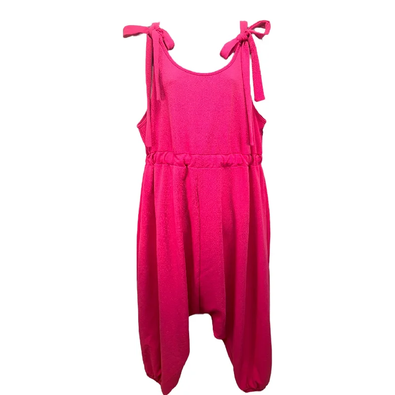 Pink Jumpsuit Shein, Size 3x Striped unclassified dresses