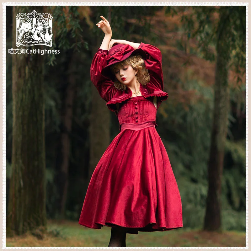 Classic Solid Elegant Lolita Dress Club unclassified dresses