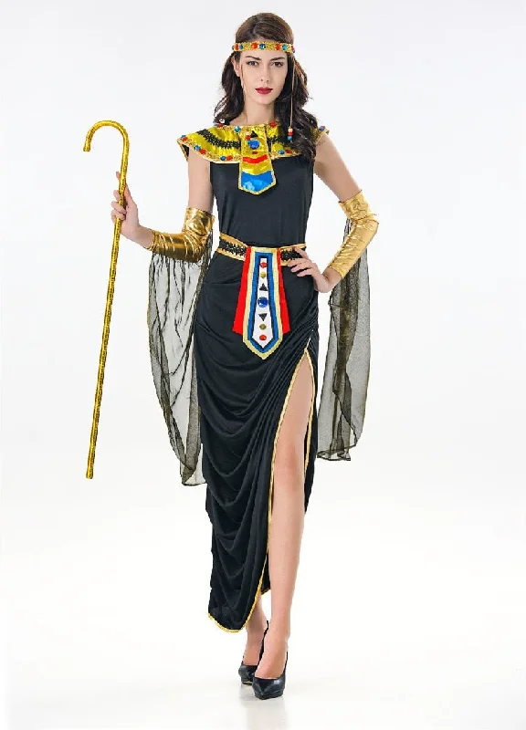 Deluxe Sexy Ladies Fancy Dress Cleopatra Egypt Womens Costume Egyptian Goddess Costume Egypt Queen Cosplay Costume Backless unclassified dresses