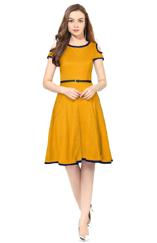 Exclusive Designer Yellow Dress Denim unclassified dresses