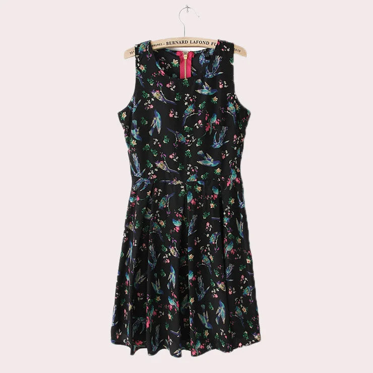 Flower Design Dress Knitted unclassified dresses