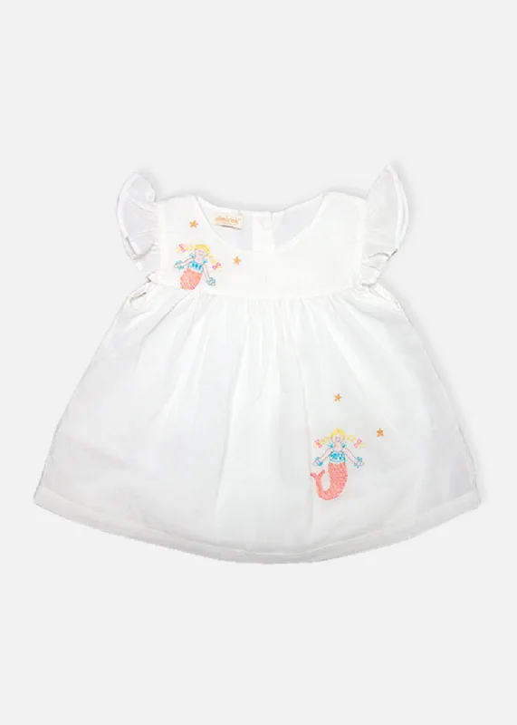 Organic Newborn Dress Mermaid Emb Floral unclassified dresses