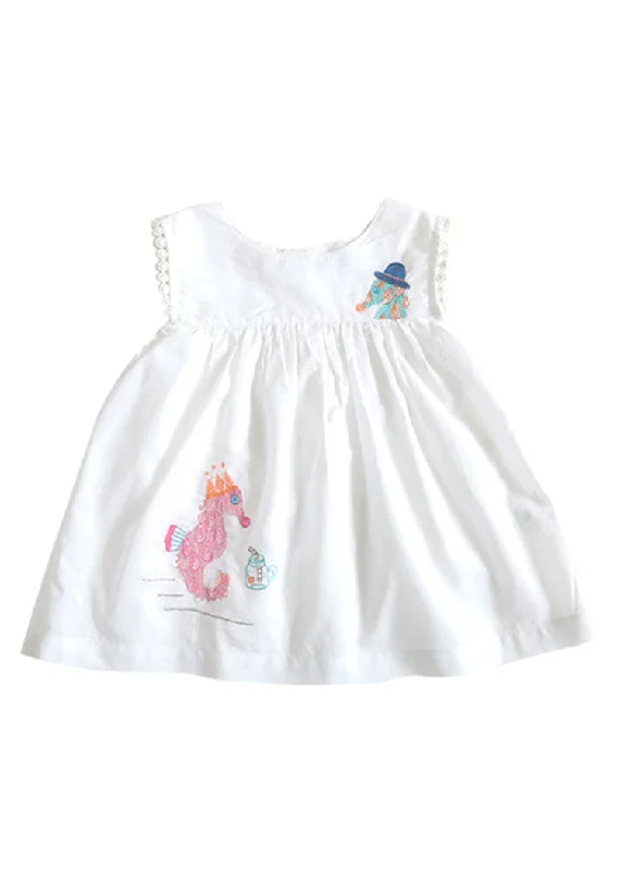 Organic Newborn Dress Sea horse Cotton unclassified dresses