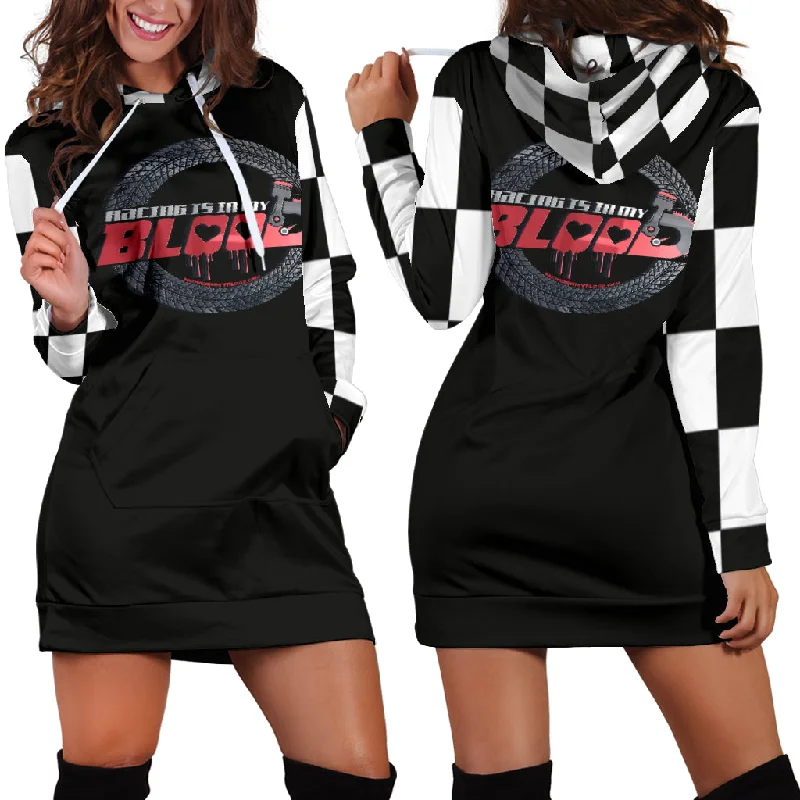 Racing Is In My Blood Hoodie Dress RB1B High-end unclassified dresses