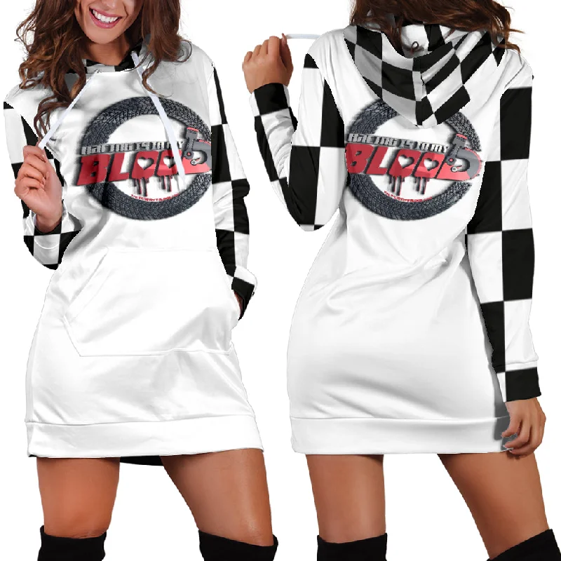 Racing Is In My Blood Hoodie Dress RB1W Trendy new unclassified dresses