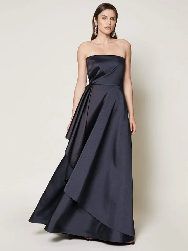 Sachin & Babi Strapless Gown with Side Ruffle Travel unclassified dresses