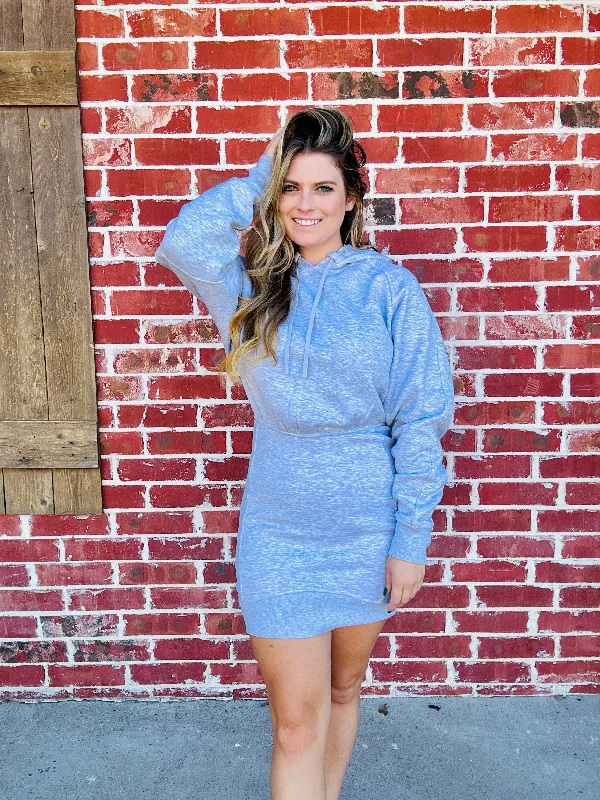 Silver Lining Hoodie Dress Minimalist unclassified dresses