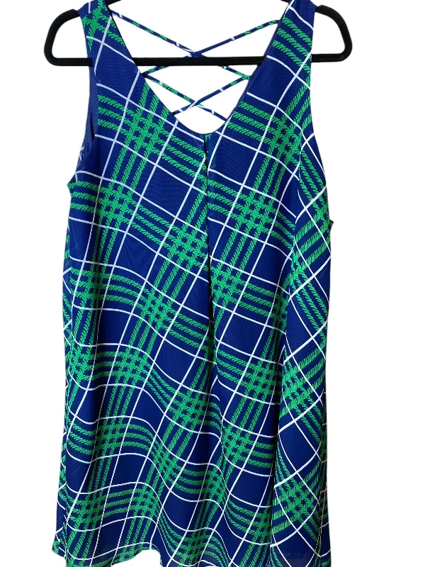 Dress Casual Midi By Corso Como In Blue & Green, Size: M Long Midi Skirt