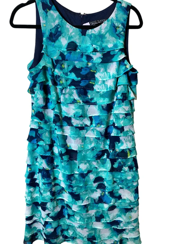 Dress Casual Midi By Jessica Howard In Aqua, Size: M Cotton Midi Skirt